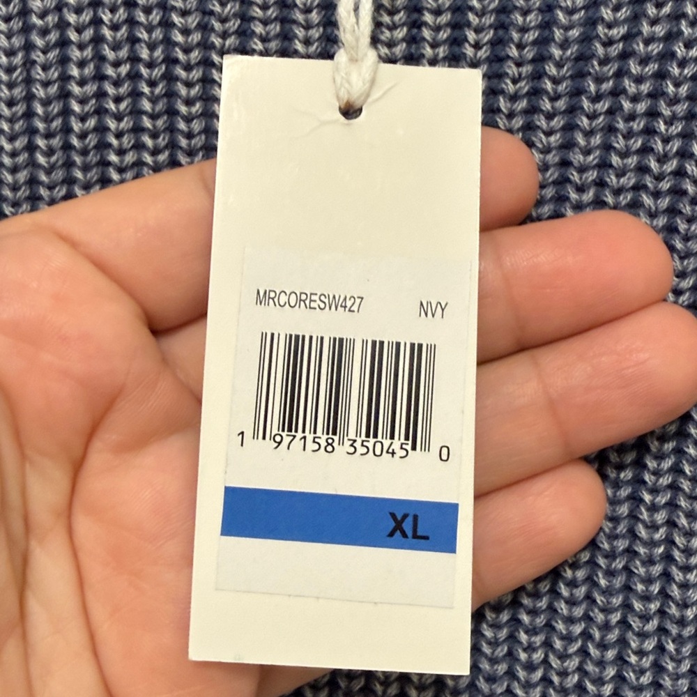 NWT Mason Row Acid Washed Snake Stitch Crewneck Sweater - Picture 5 of 6